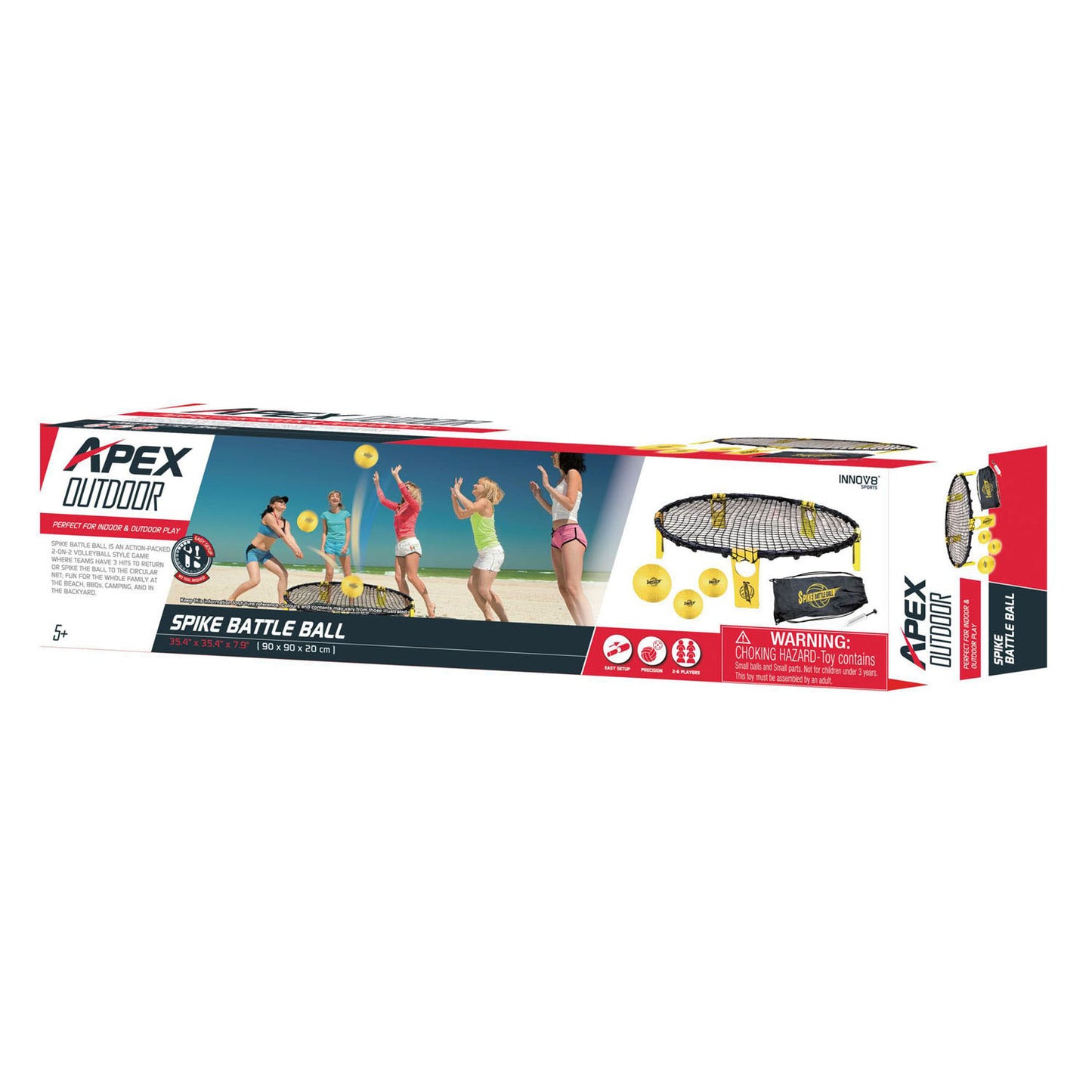 Balle de combat Pic Spike avec 3 balles - 90x90x20cm