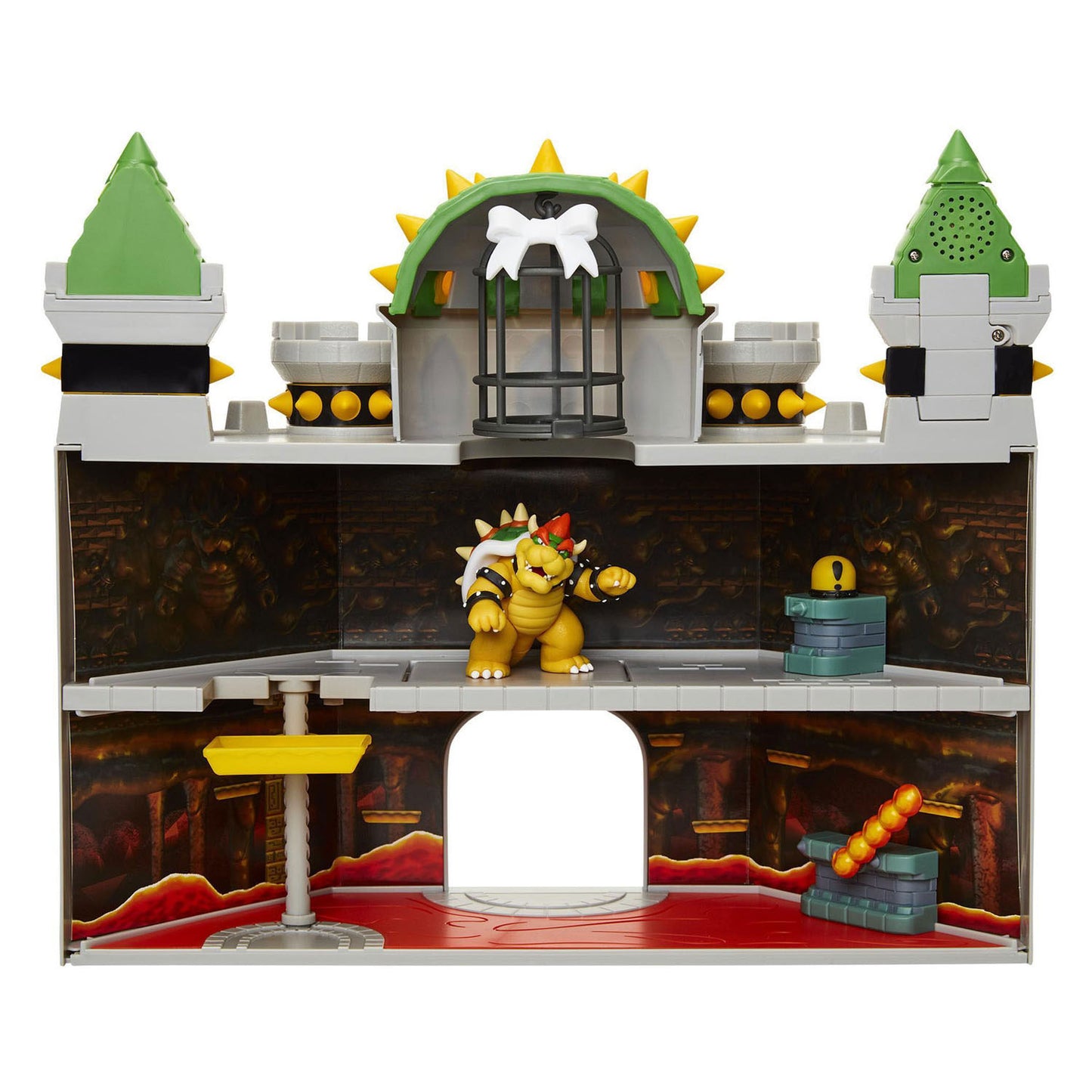 Jakks Nintendo Super Mario Deluxe 6 cm Château de Bowser Playset