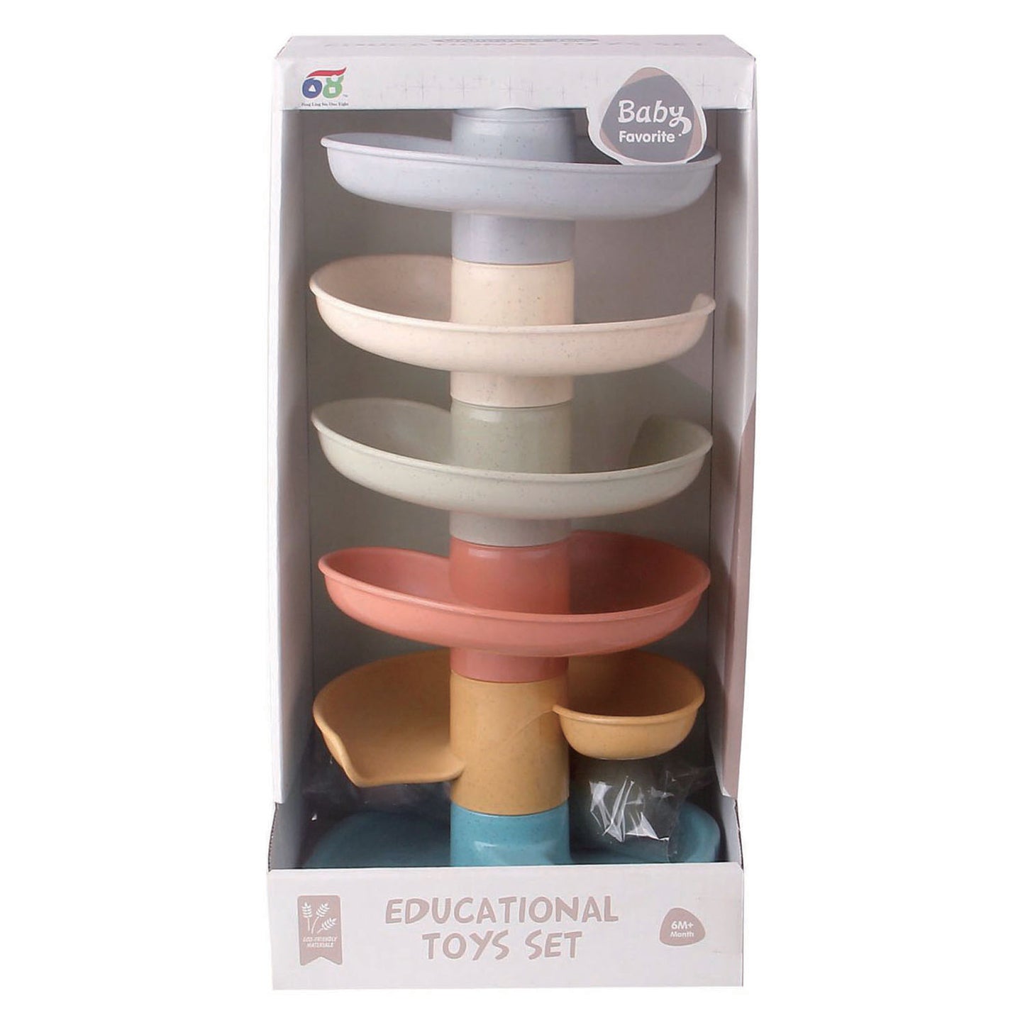 Tour spirale couleurs pastel - 35cm
