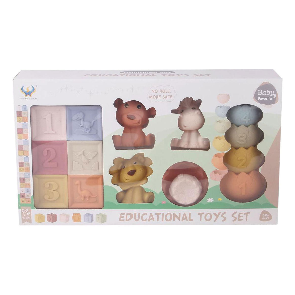 Peluches couleurs pastel - 15 pcs.