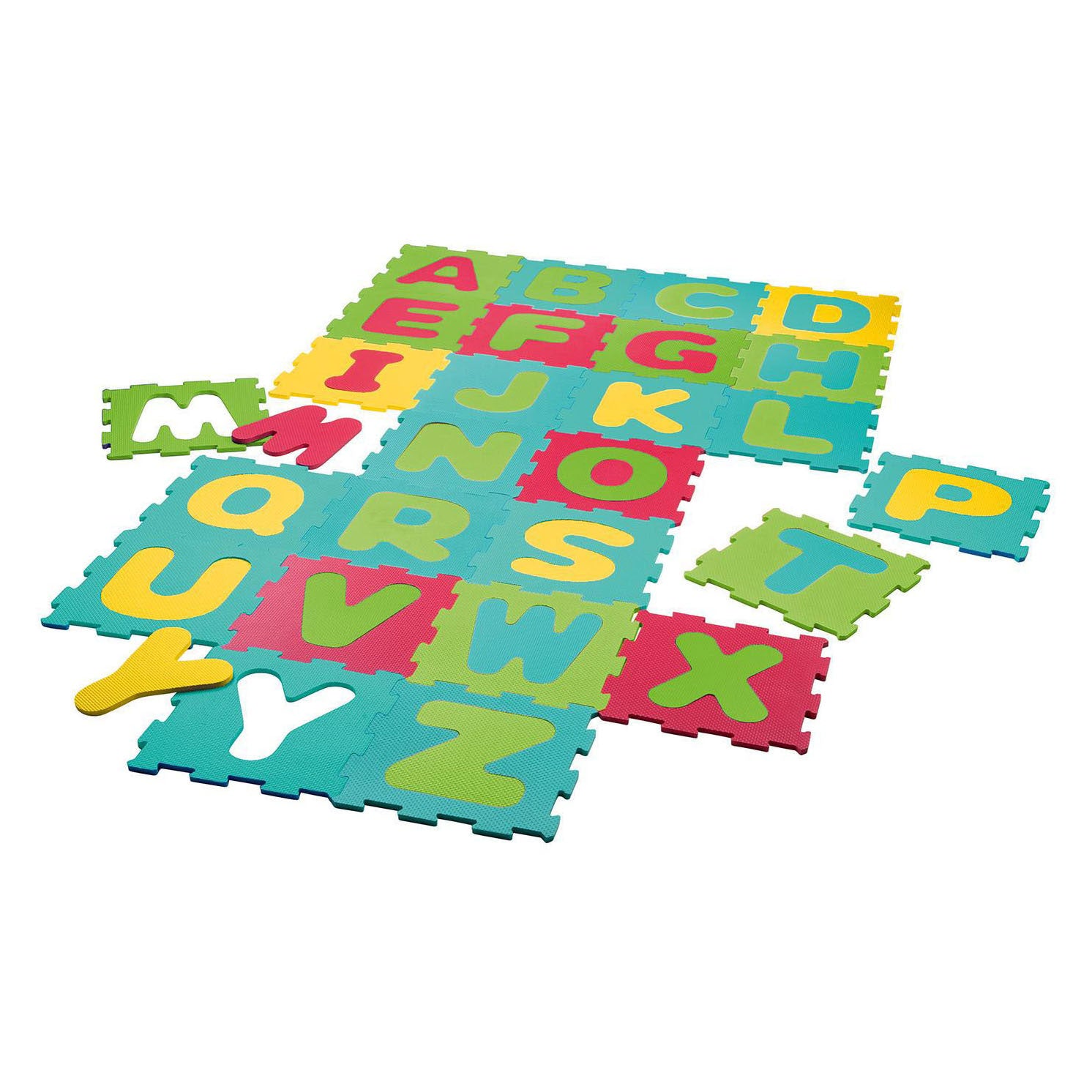 Puzzle alphabet pour sol en mousse Eva - 26 pièces.