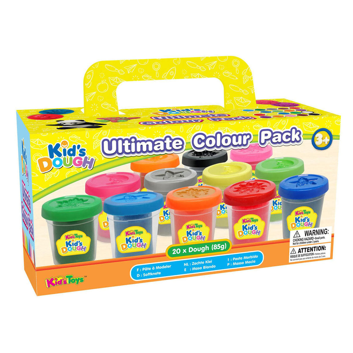 Pack couleur ultime de pâte pour enfants - 20 pcs