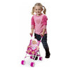 Poupée bébé avec poussette - 35cm