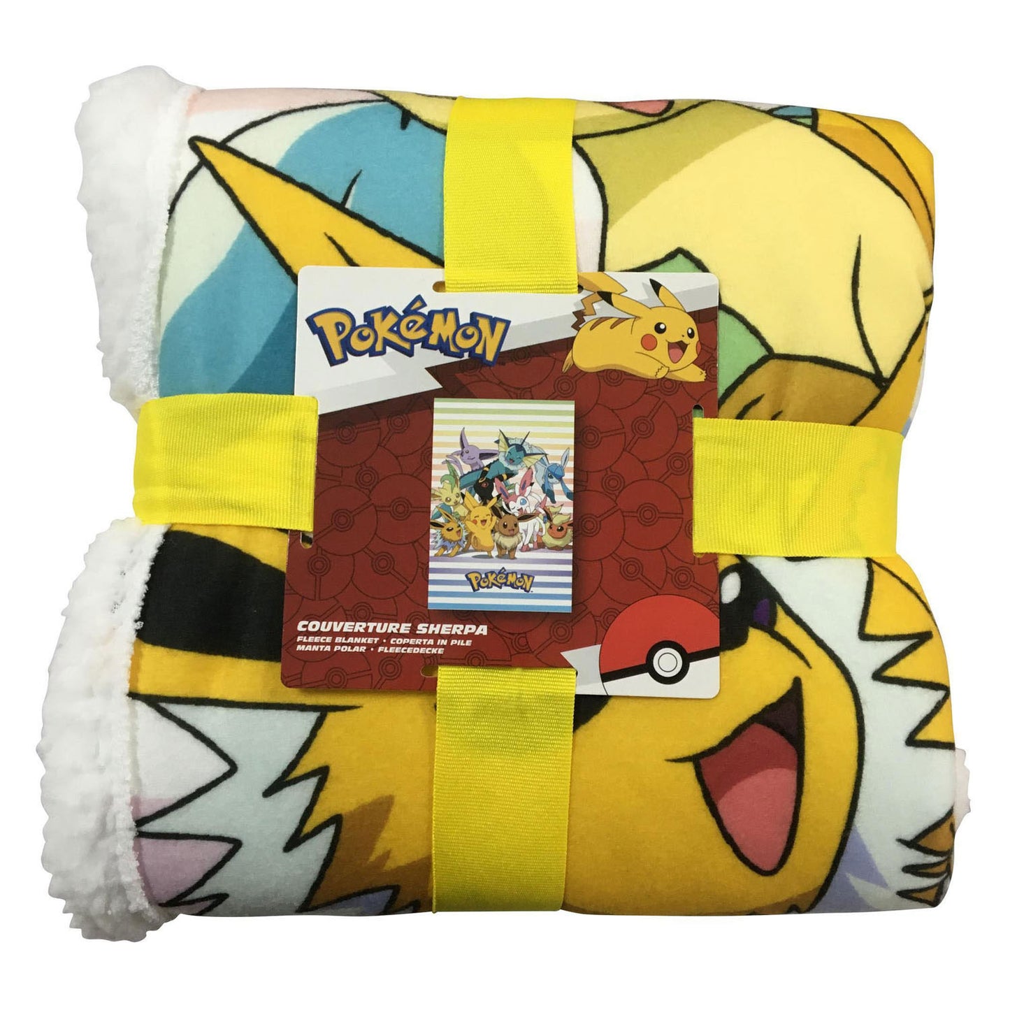 Plaid polaire Pokémon évolutions Pokémon 100x150cm