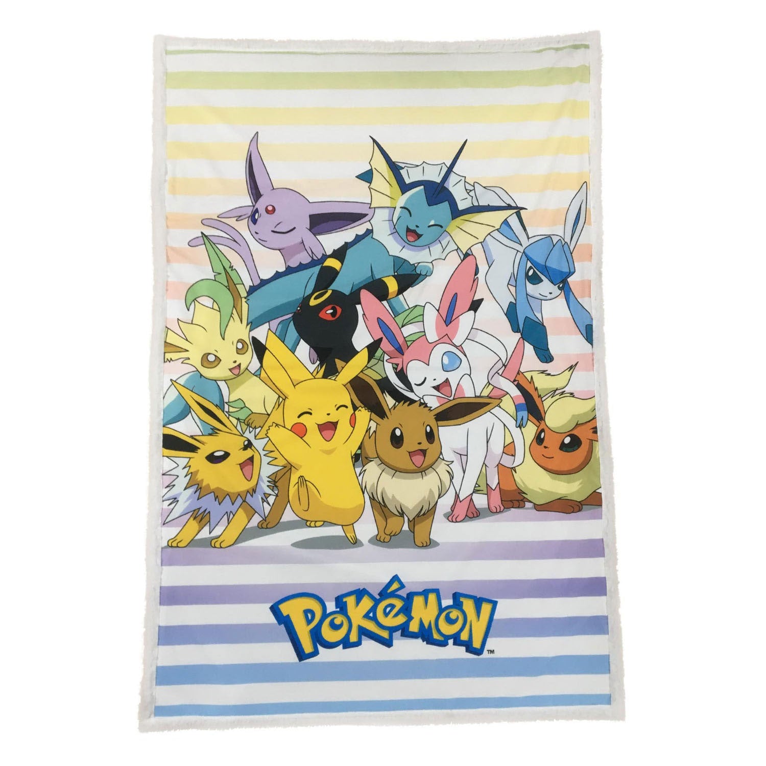 Plaid polaire Pokémon évolutions Pokémon 100x150cm