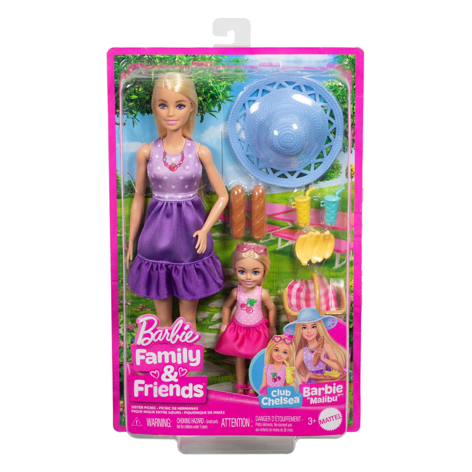 Mattel Barbie Malibu ensemble de pique-nique avec poupée Chelsea