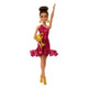Poupée Barbie Mattel danseuse de salon avec accessoires et détails dorés.
