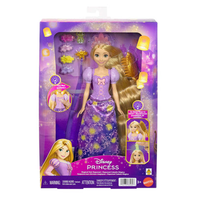 Mattel Disney Princess Luminous Hair Raiponce Fashion Doll - Jouet de poupée de mode cheveux magiques