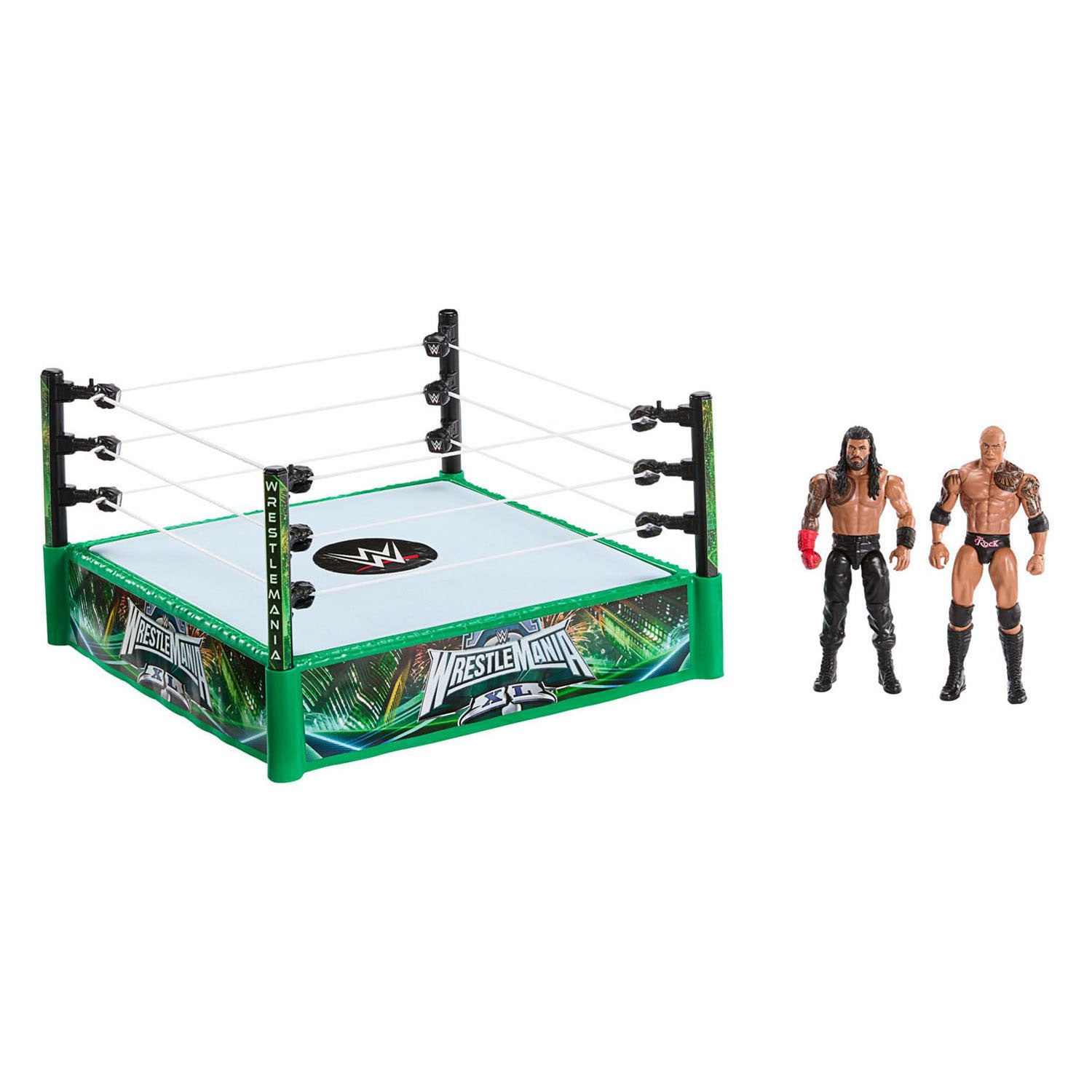 Anneau de combat Mattel WWE avec 2 figurines de jeu