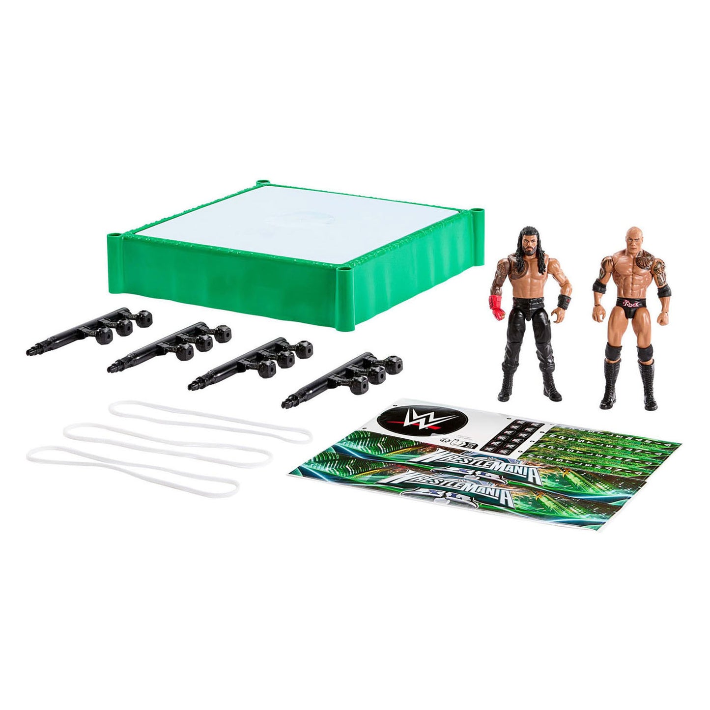 Anneau de combat Mattel WWE avec 2 figurines de jeu