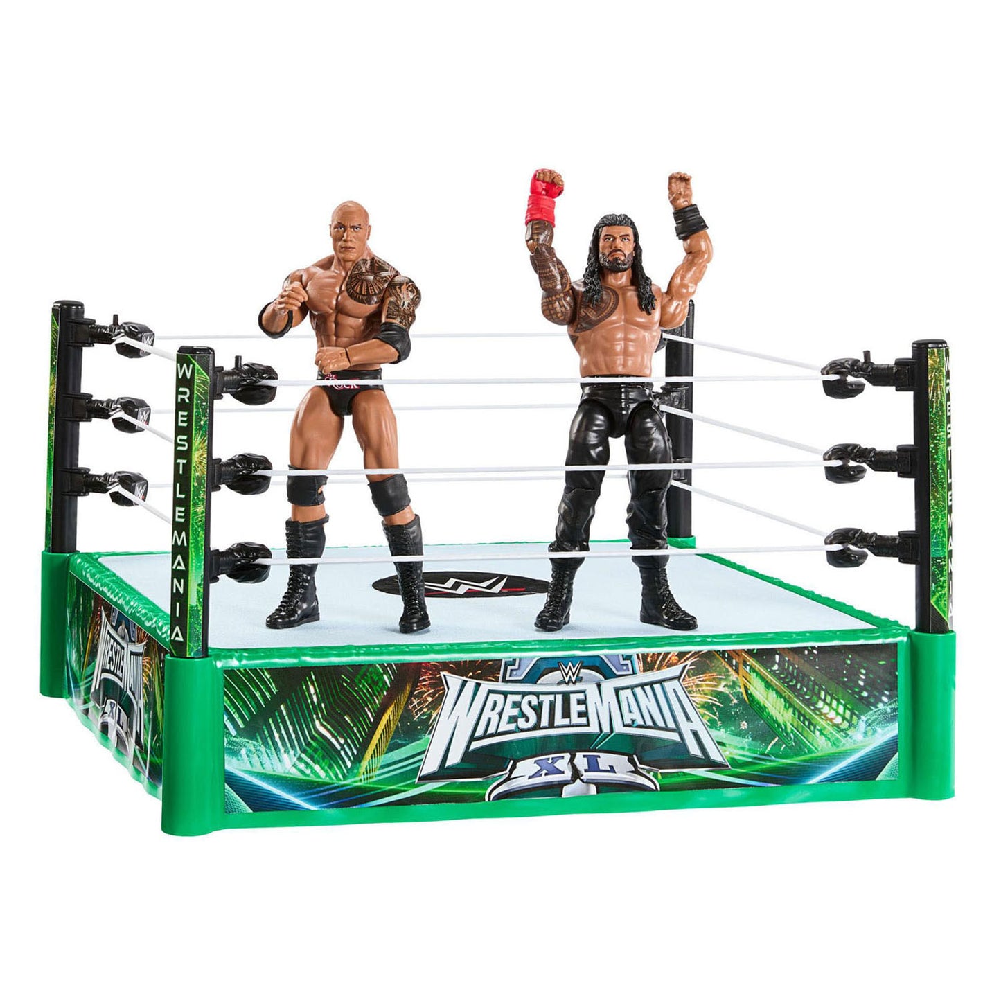 Anneau de combat Mattel WWE avec 2 figurines de jeu