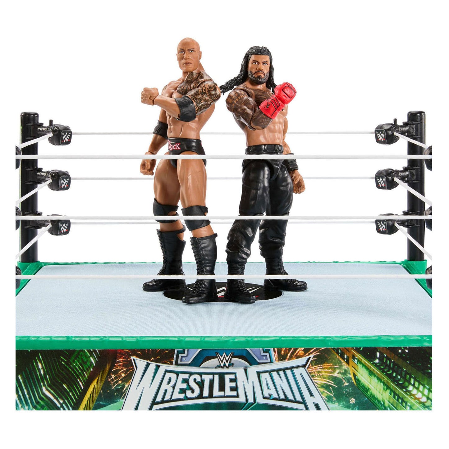 Anneau de combat Mattel WWE avec 2 figurines de jeu