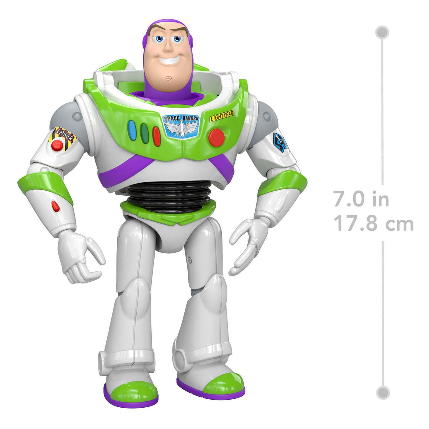 Figurine Mattel Disney et Pixar Toy Story Buzz l'Éclair - 10 articulations mobiles