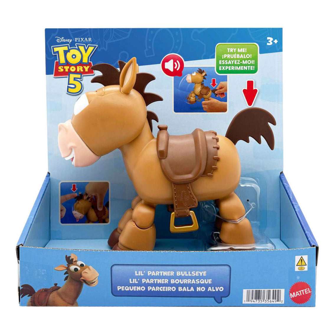 Mattel toy story 5 - mon copain bullseye 30cm