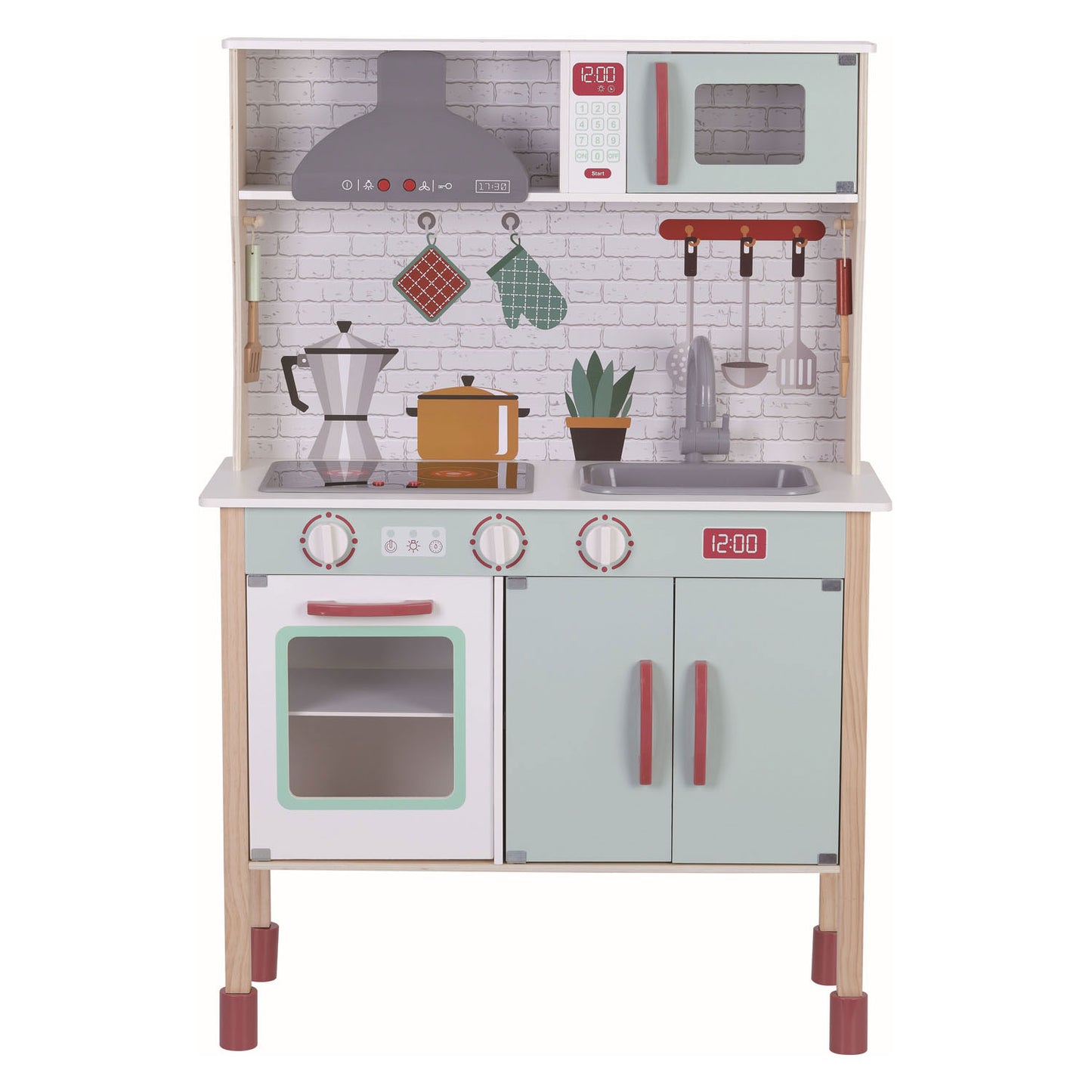 Cuisine en bois avec son