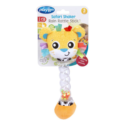 Playgro safari shaker bâton de hochet de pluie - hochet - jouets pour bébé - jouets 1 an - jouets pour bébé - hochet pour bébé
