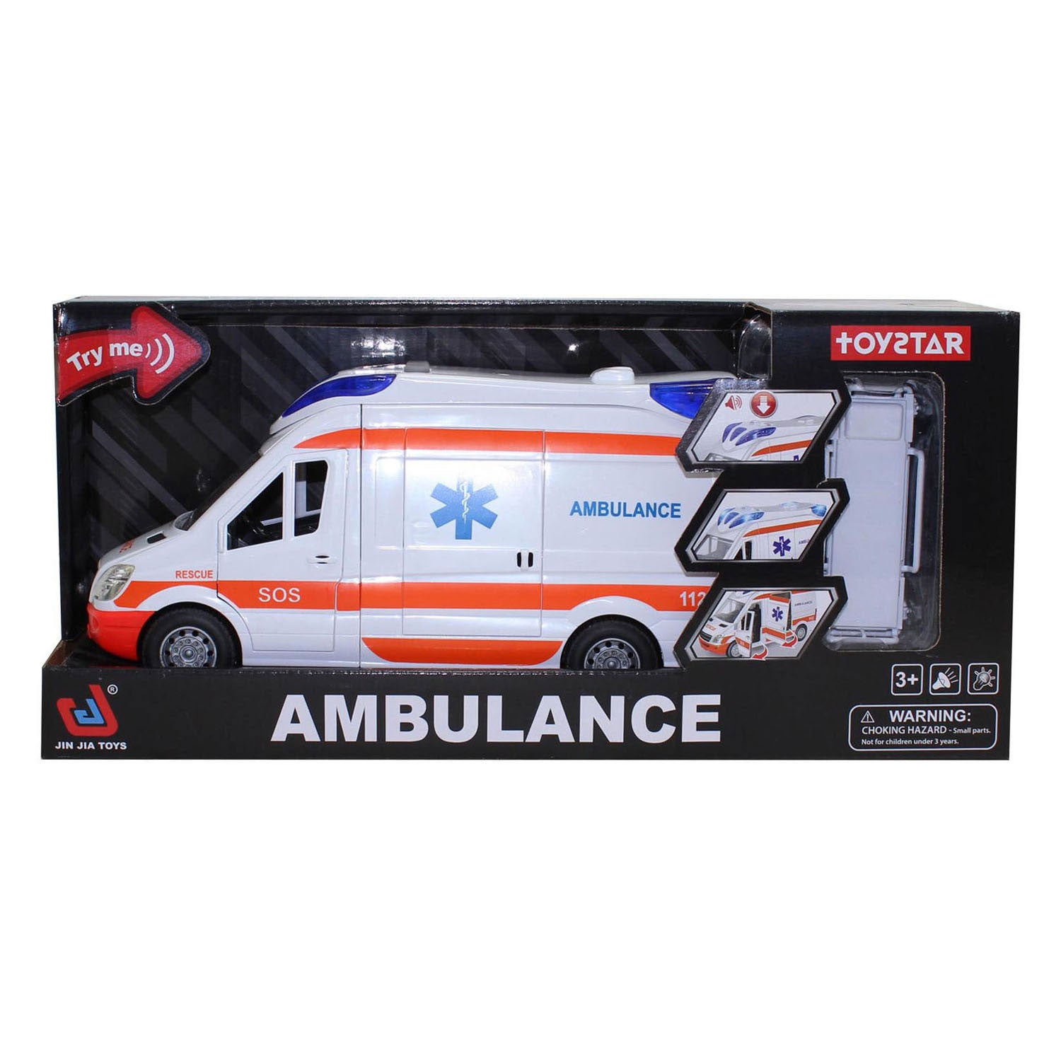 Ambulance lumineuse et sonore - 27cm