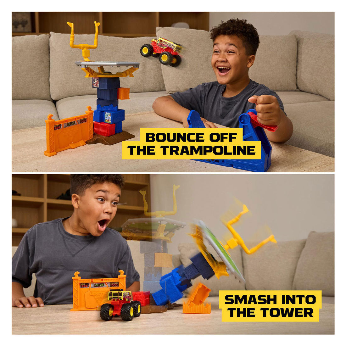 Cours intensif de jouet Monster Jam Spin Master avec Monster Truck 1:64.