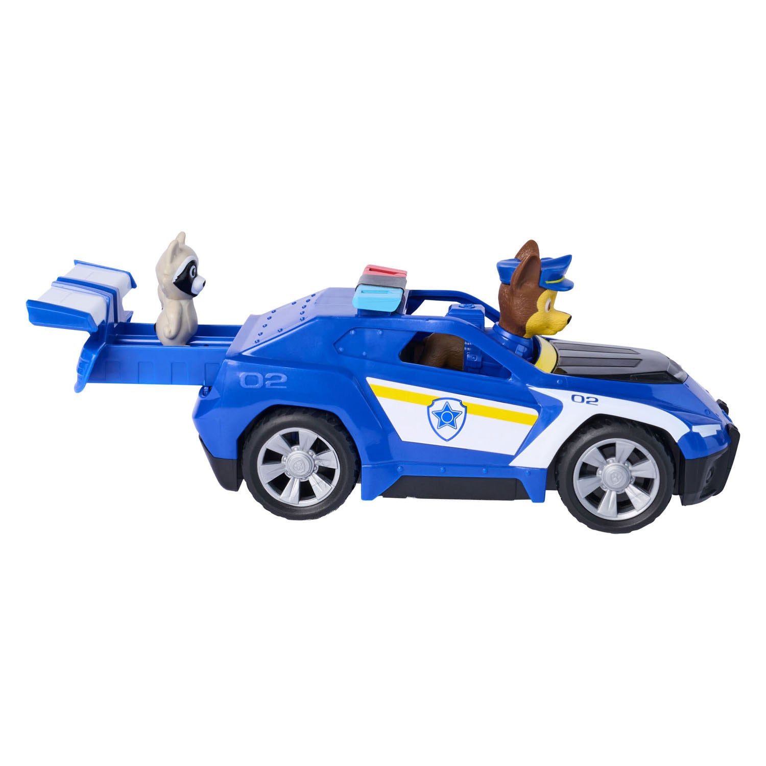 Paw Patrol - Recherche et Sauvetage - Véhicule de poursuite avec fonction de retrait à 2 figurines - Véhicules jouets