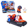 Paw Patrol - Recherche et Sauvetage - L'aéroglisseur de Zuma avec fonction de propulsion à 2 figurines - Véhicules jouets