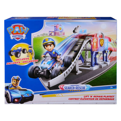 Paw Patrol - Search Rescue - Ensemble de jeu Lift 'n' Repair de 76 cm avec figurine Ryder et véhicule - ensembles de jeu