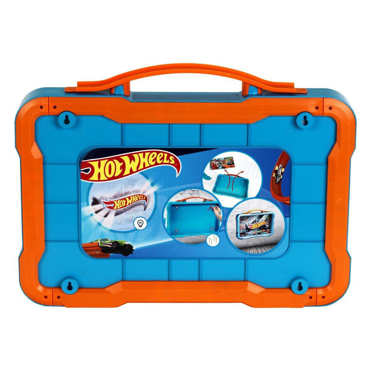 Klein Toys Hot Wheels - Mallette de collection - Vitrine - Convient pour 54 voitures - Bleu Orange