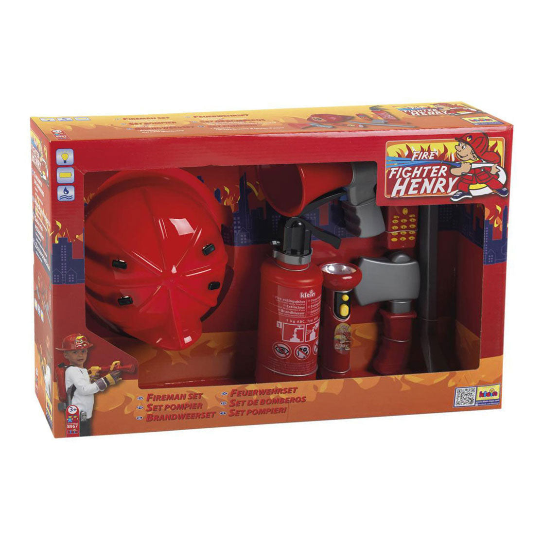 Ensemble de pompiers Henry - 7 pièces.