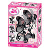 Landau pour poupée jumeaux Xeo duo - 46 cm