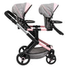 Landau pour poupée jumeaux Xeo duo - 46 cm