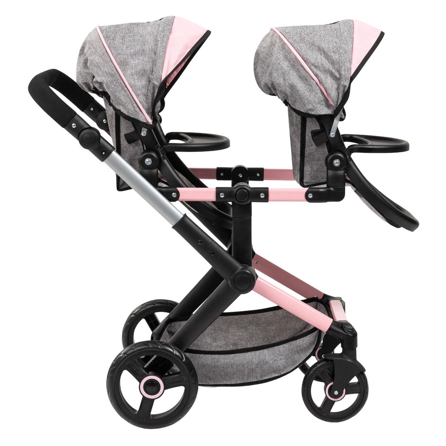 Landau pour poupée jumeaux Xeo duo - 46 cm