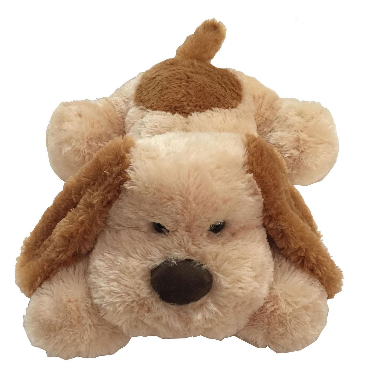 Peluche chien souple couché - 76cm