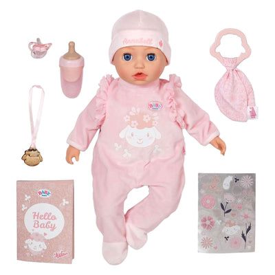 Poupée bébé baby born Annabell 43cm avec accessoires et son.