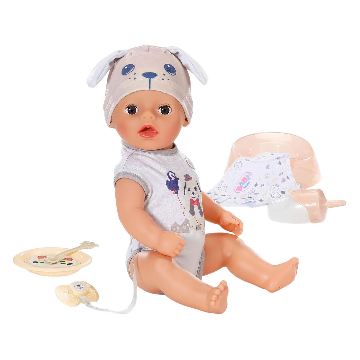 Baby born soft touch petit garçon chien lukas - 36cm