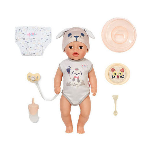Baby born soft touch petit garçon chien lukas - 36cm