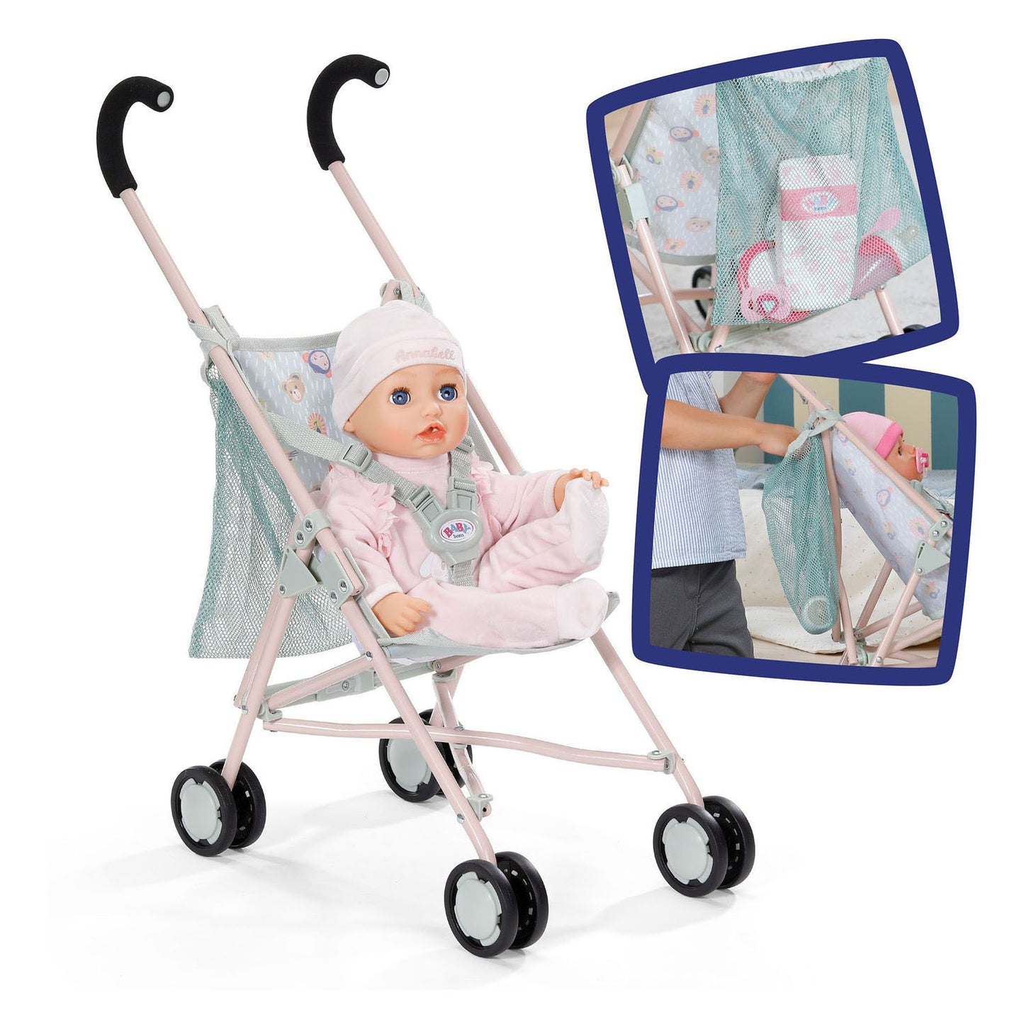 Poussette Baby Born avec sac jungle