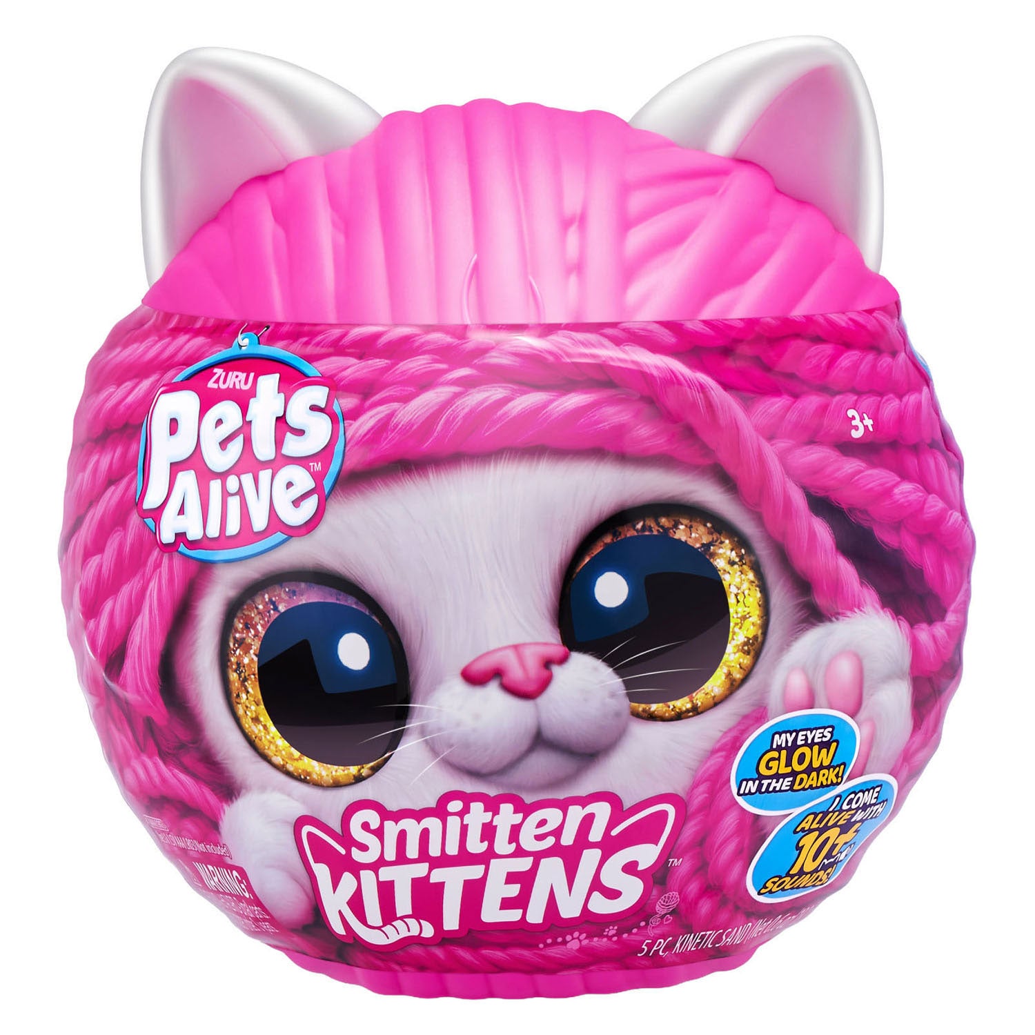 Zuru Pets Living - Jouet interactif en peluche pour chatons frappés