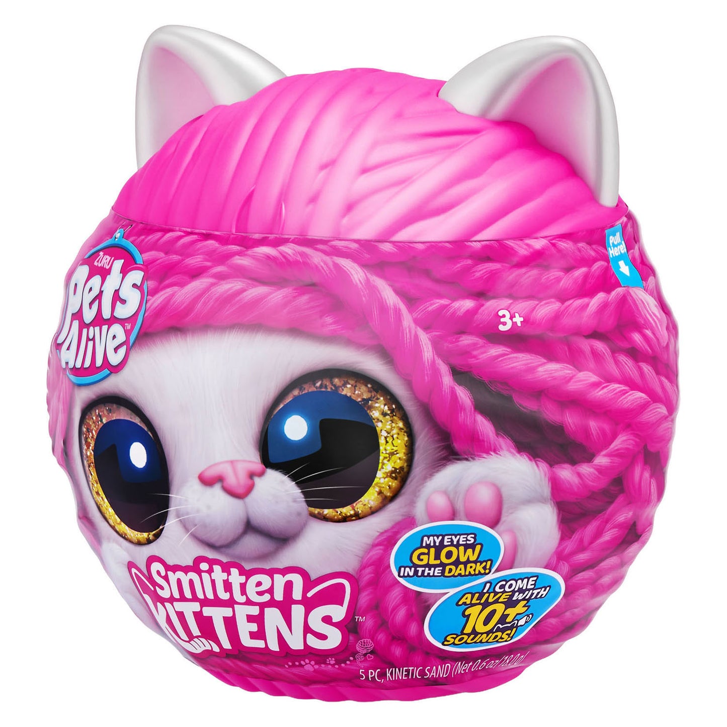 Zuru Pets Living - Jouet interactif en peluche pour chatons frappés