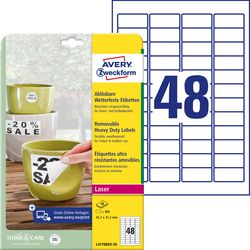 Etiquettes multifonctions avery zweckform blanc