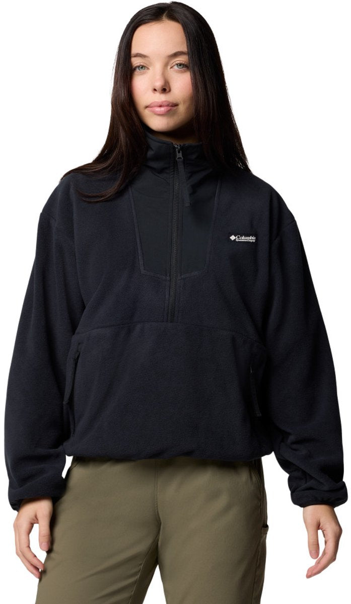 Pull outdoor femme polaire zippé Columbia sequoia grove™ 1 2 - noir