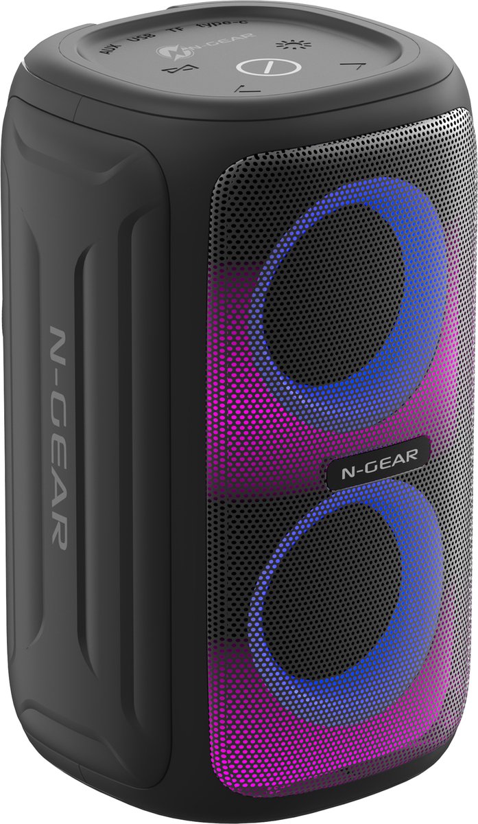 N-gear lgp juke 101 - enceinte bluetooth - boîte de fête - étanche - noir