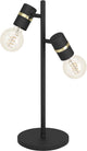 Lampe de table Eglo lurone - e27 - 50 cm - or noir