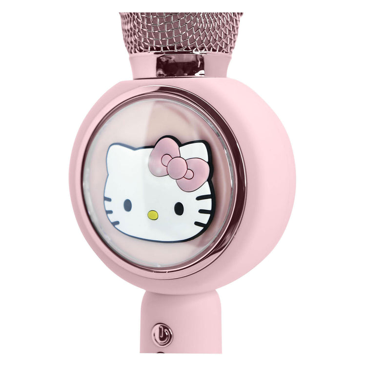 OTL Technologies Hello Kitty - microphone karaoké sans fil pour enfants - écran LED éclairé - haut-parleur - distorsion de la voix