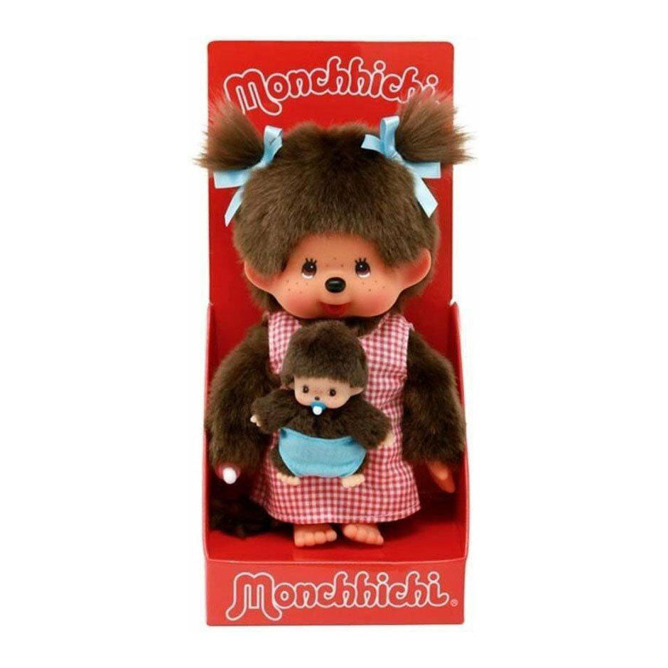 Bandai monchhichi - peluche maman bébé