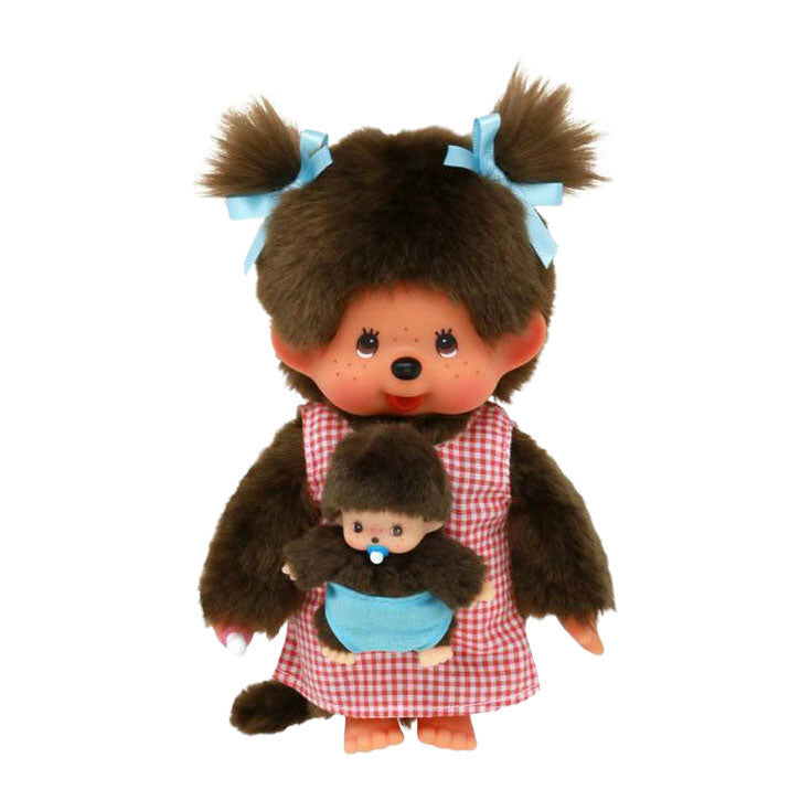 Bandai monchhichi - peluche maman bébé