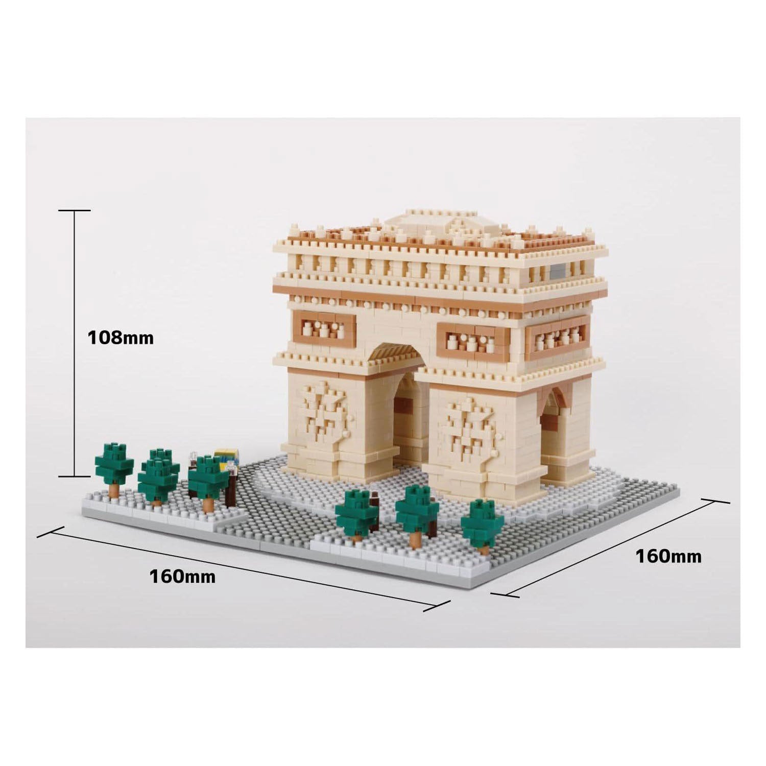 Jeu de construction Nanoblock arc de triomphe deluxe - 1560 pcs.