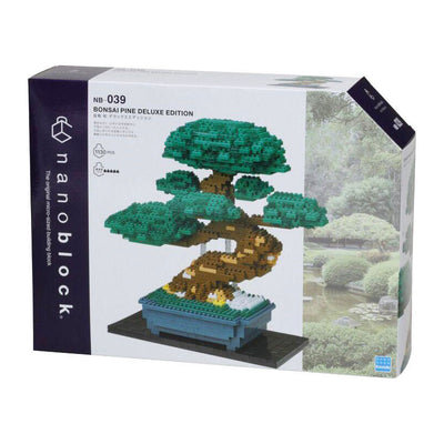 Bandai - nanoblock - bonsaï de luxe - figurine en brique - ensemble de construction de bonsaï en brique 1130 - kit de construction de figurine de bonsaï en fleur de pixel - mini usine de briques - nbc039