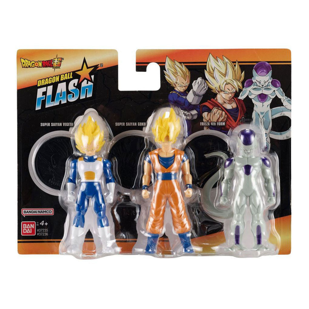 Figurines Bandai série flash dragon ball 10cm - 3pcs.