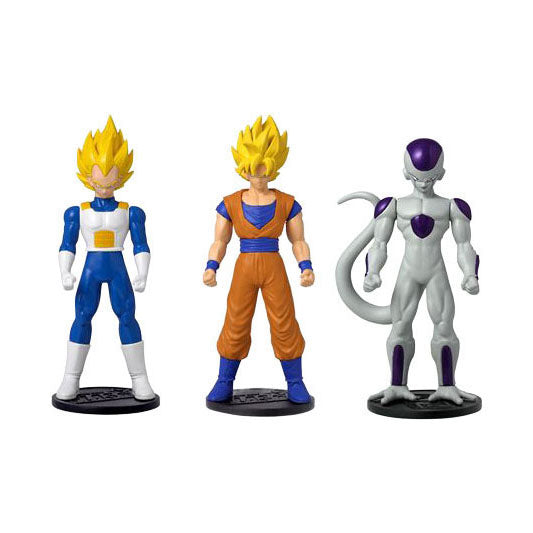 Figurines Bandai série flash dragon ball 10cm - 3pcs.