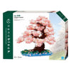 Bandai - nanoblock - fleur de cerisier de luxe - figurine en brique - ensemble de construction de cerisier en pierre 990 - kit de construction de figurines en pixels - mini arbre de construction en brique - nbc048