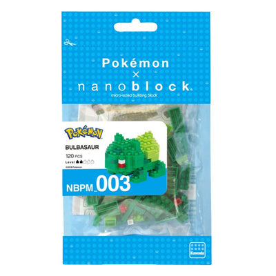 Bandai - nanoblock - bulbasaur - pokémon - mini figurine en brique - jeu de construction - bulbasaur kit de construction de figurine bulbasaur en pixel - nbpm003